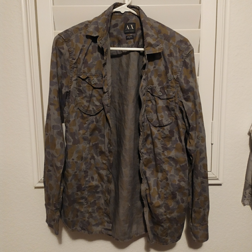 A|X collared shirt.